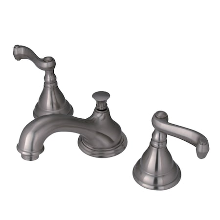 Kingston Brass KS5568FL 8" Widespread Bathroom Faucet, Brushed Nickel KS5568FL